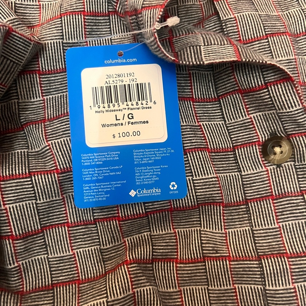 Lightweight Fleece Columbia Dress Size Large